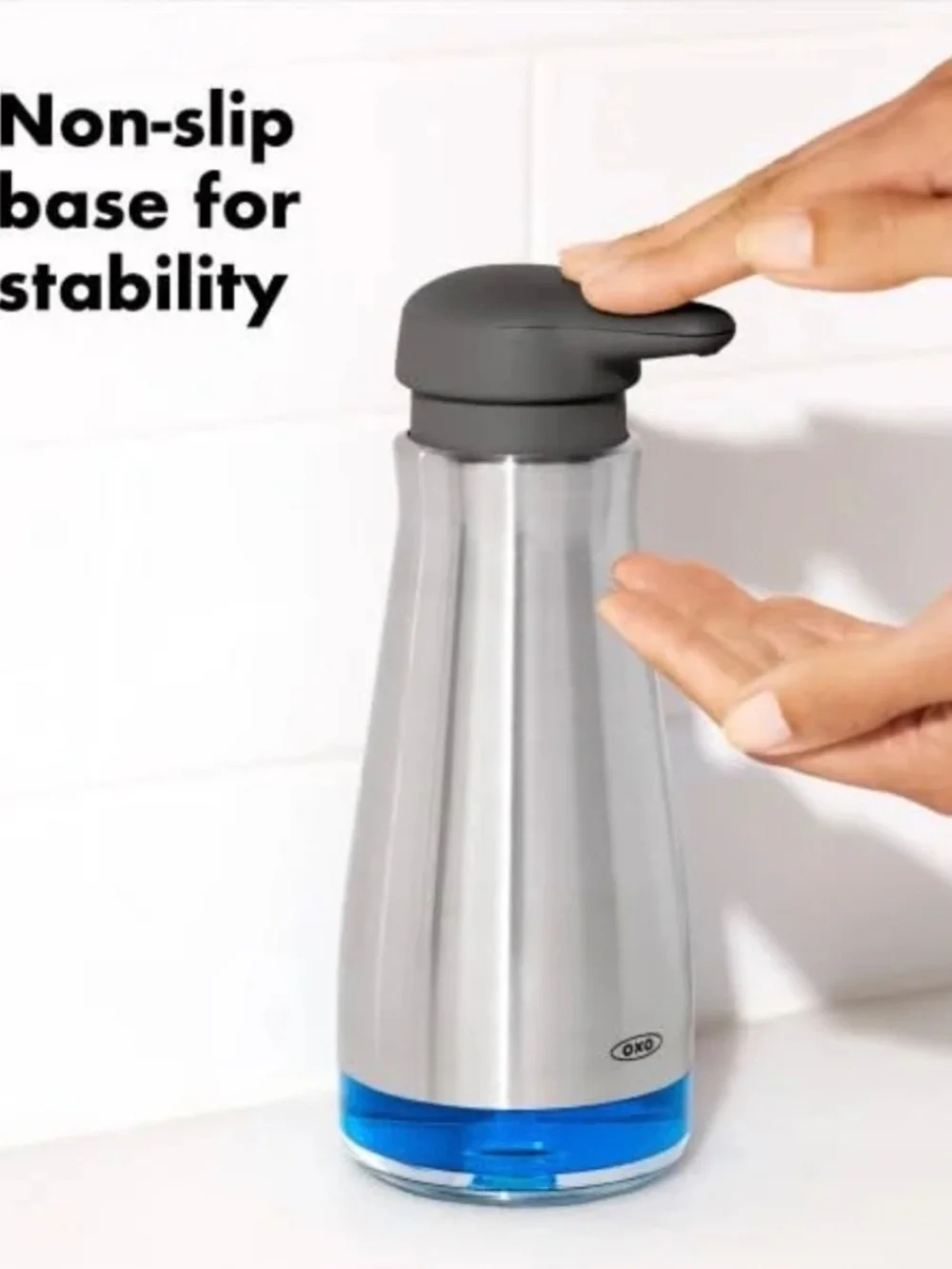 OXO Good Grip Stainless Steel Soap Dispenser x 2 - Picture 8 of 9